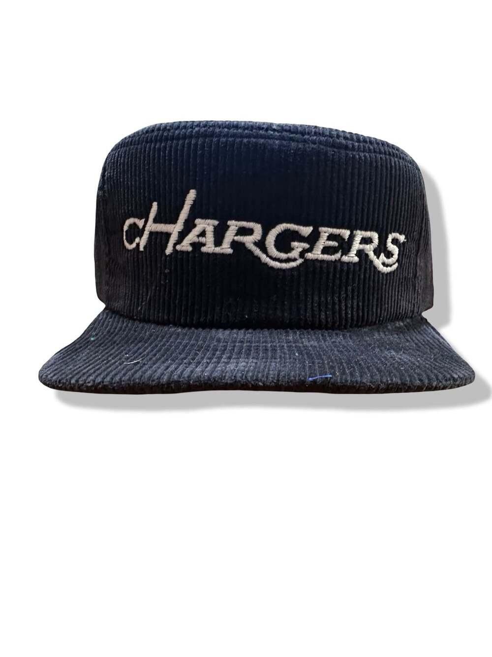 ⚡️ Deadstock Vintage 80s San Diego Chargers Corduroy Snapback Hat 💙